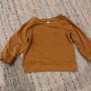 Colored organics Brown Long Sleeve Sweater 100% organic cotton